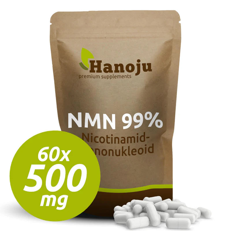 NMN-Kapseln – 500 mg | 99 % Reines Nicotinamid-Mononukleotid